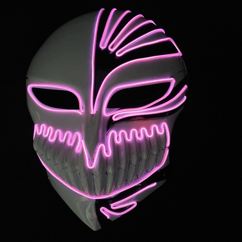 万圣节骑士EL发光面具酒吧派对聚会礼品发光助威道具LED创意面具详情图3