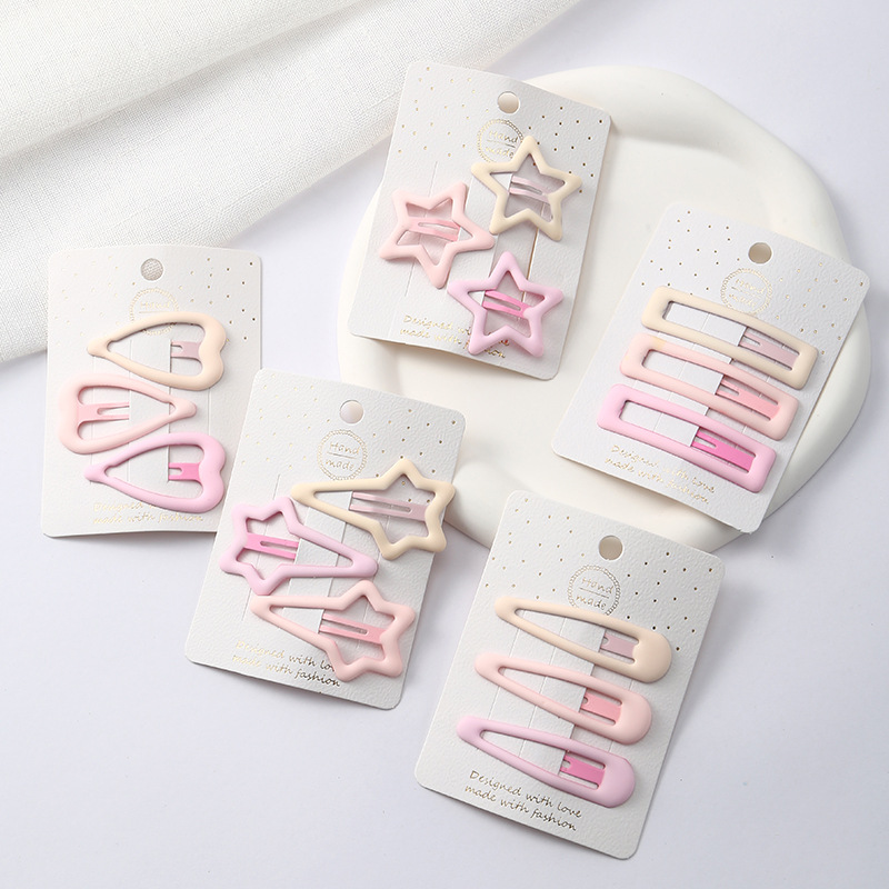 Summer Best-Selling Women's Bb Clip Hairpin Refreshing Simple Fringe Hair Accessories Headwear Broken Hair Edge Clip Wholesale Spot Specification drawing