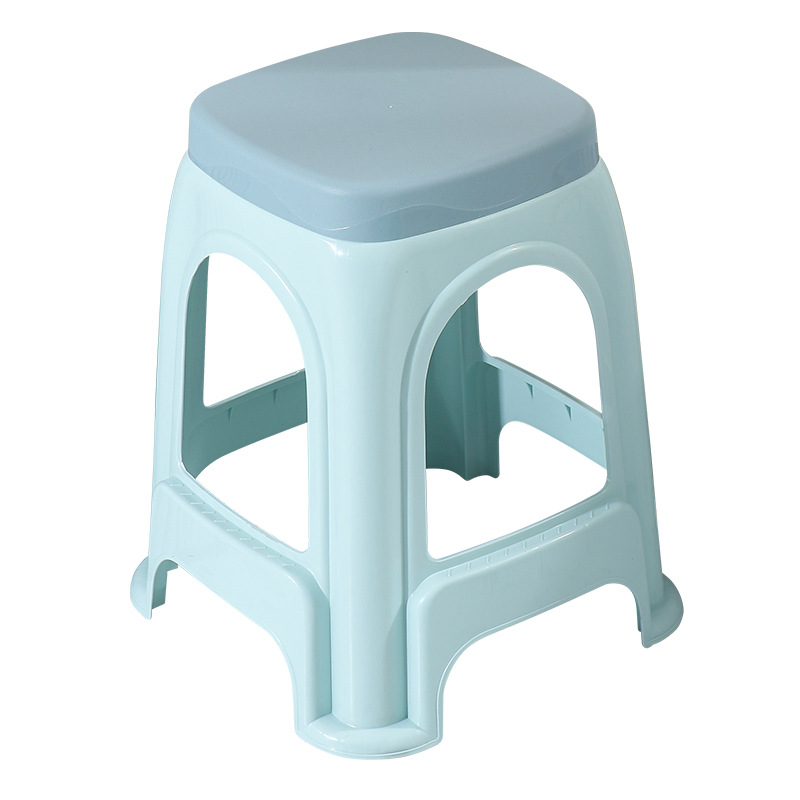 加厚塑料凳子家用椅子方凳塑胶成人板凳简约高凳子可叠加凳子批发详情图4