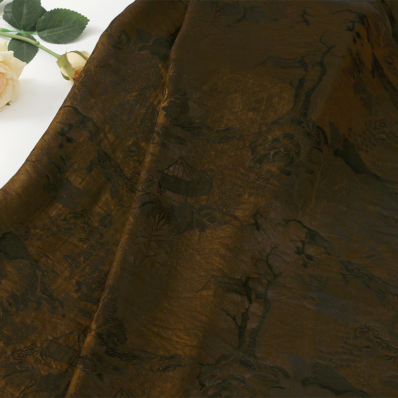 印花、扎染布实物图