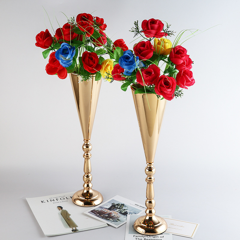 Wedding Props Road Lead Iron Wedding Scene Arrangement Flower Device Home Hotel Decoration Home Tea Table Tv Cabinet Vase details Picture