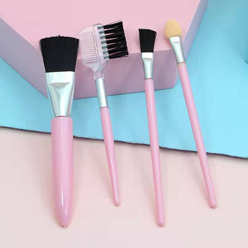 Card makeup brush set eyebrow brush package color handle eyelash curler Beauty makeup beauty tools 2 yuan jewelry direct sales Specification drawing