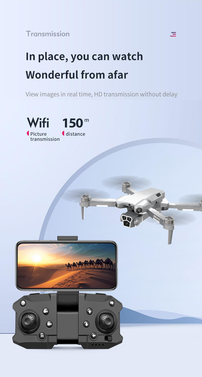H10 Cross-border new product obstacle Avoidance high-definition aerial photography drone Folding four-axis brushless aircraft motor remote control aircraft pic 12