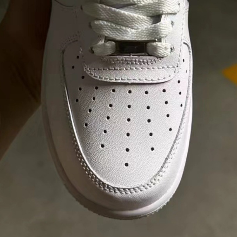 Putian Shoes Af1 High Version Of The First Layer Leather Air Force One Small White Shoes Casual Shoes For Men And Women Shoes Factory Direct Sales details Picture