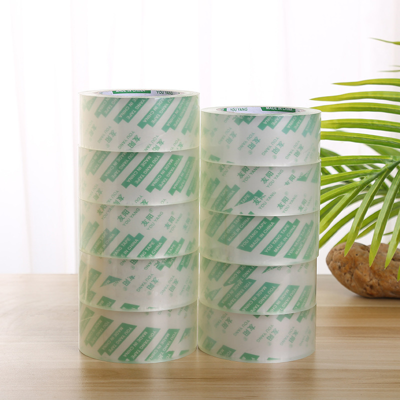 Wholesale of 4.5cm transparent tape and high-viscosity sealing and packing tape in stock from the manufacturer