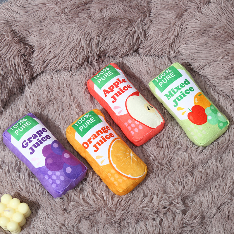 新款狗狗发声毛绒玩具易拉罐训练犬磨牙互动玩具宠物独处解闷用品