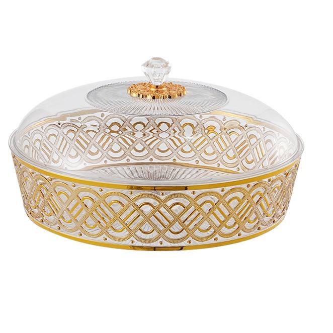 果盘中东/沥水果盘/合金果盘/果盘/水果盘白底实物图