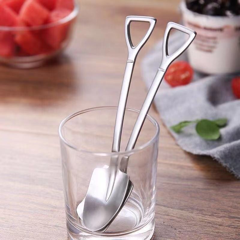 Manufacturers Wholesale Watermelon Spoon Creative Stainless Steel Tableware Spoon Ice Cream Scoop Spade Scoop Creative Watermelon Spoon details Picture