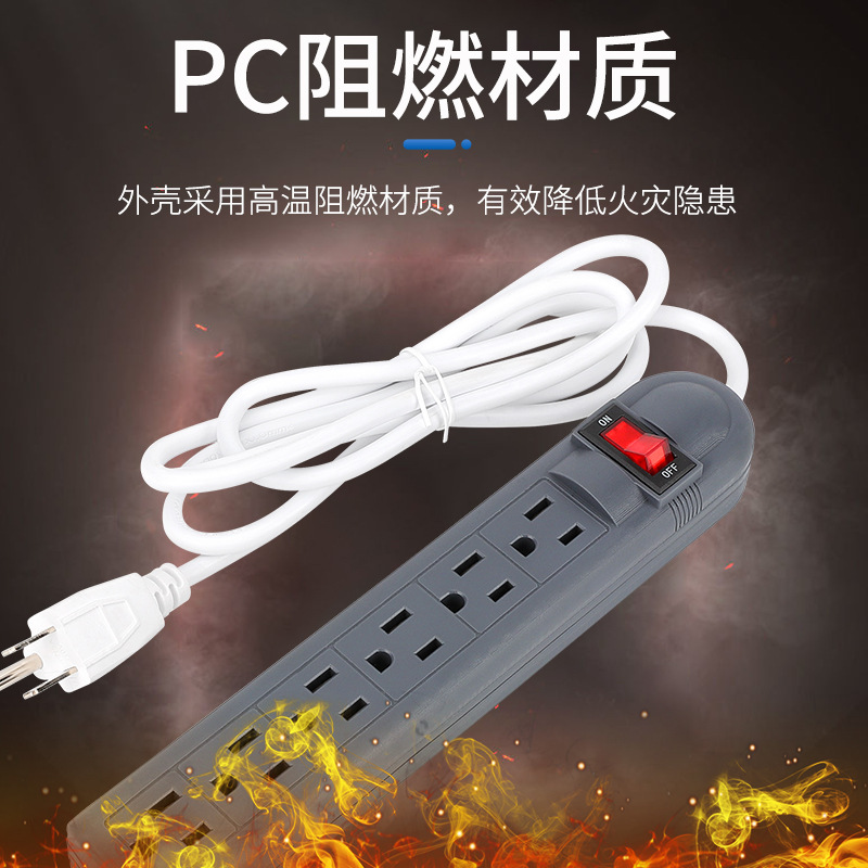 Cross-Border E-Commerce Row Plug Us Gauge Socket Full Copper Bar Plug For Venezuela, South America, Colombia, Ecuador details Picture