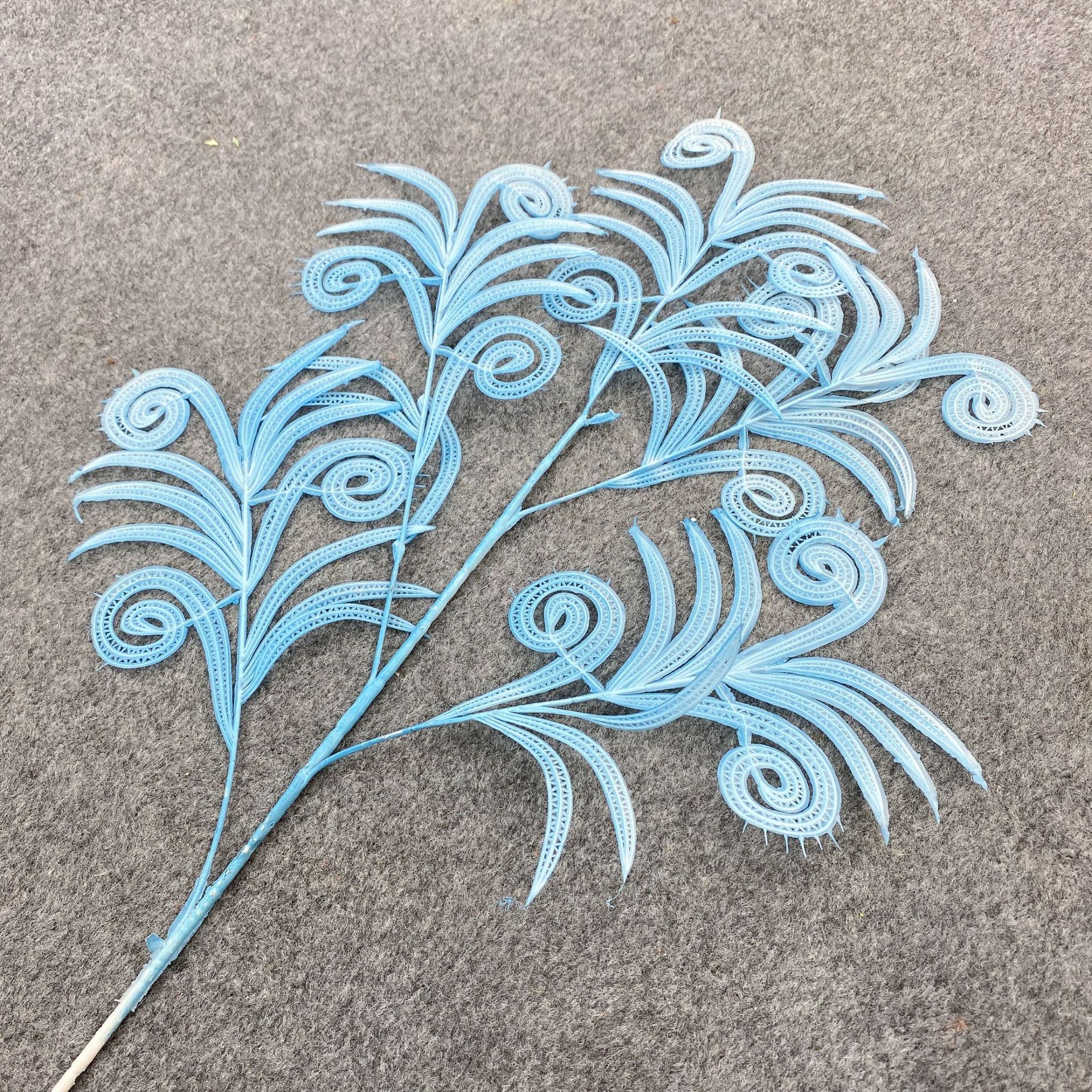 Other Simulation Crafts Rime Small Vanilla Simulation Peacock Tail Wedding Ceiling Decoration Sen-Style Wedding Hall Fake Flower Scenery Application Scenario