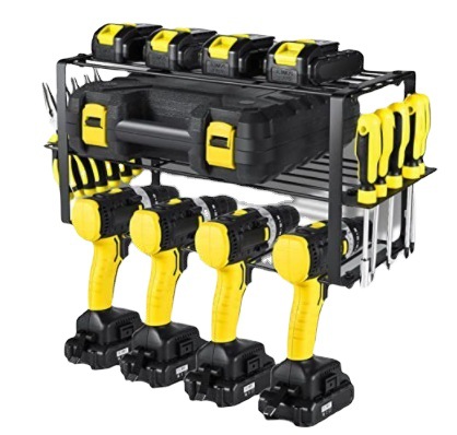 Screwdriver Vise Drill Drill Power Tools Storage Wall Hanger Hook S Hook Three Layers Application Scenario