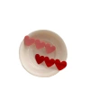 Korean red heart-shaped acetic acid hair clip with cute bangs on the side and a duckbill-shaped hair clip on the side. Gentle clip headwear Item Picture