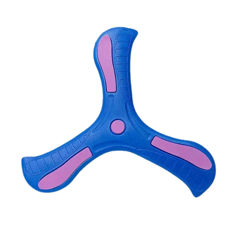 Cross-border boys and children's three-leaf boomerang large soft frisbee fly back and won't break outdoor park EVA toy Item Picture