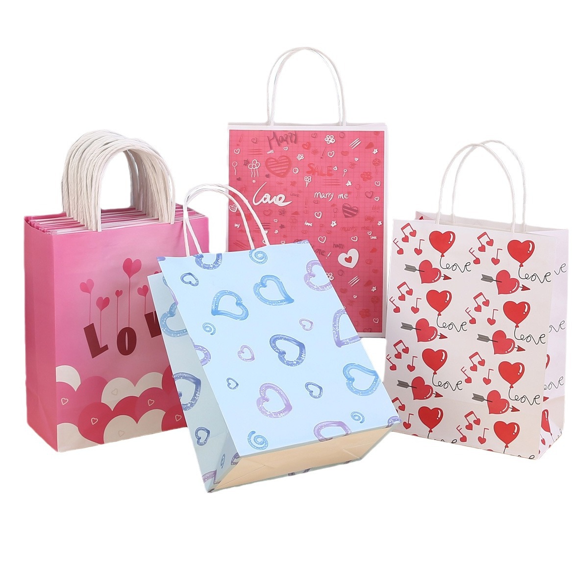 Customized kraft paper bags, children's gift bags, birthday present bags, party bags, cake, cute cartoon tote bags Item Picture