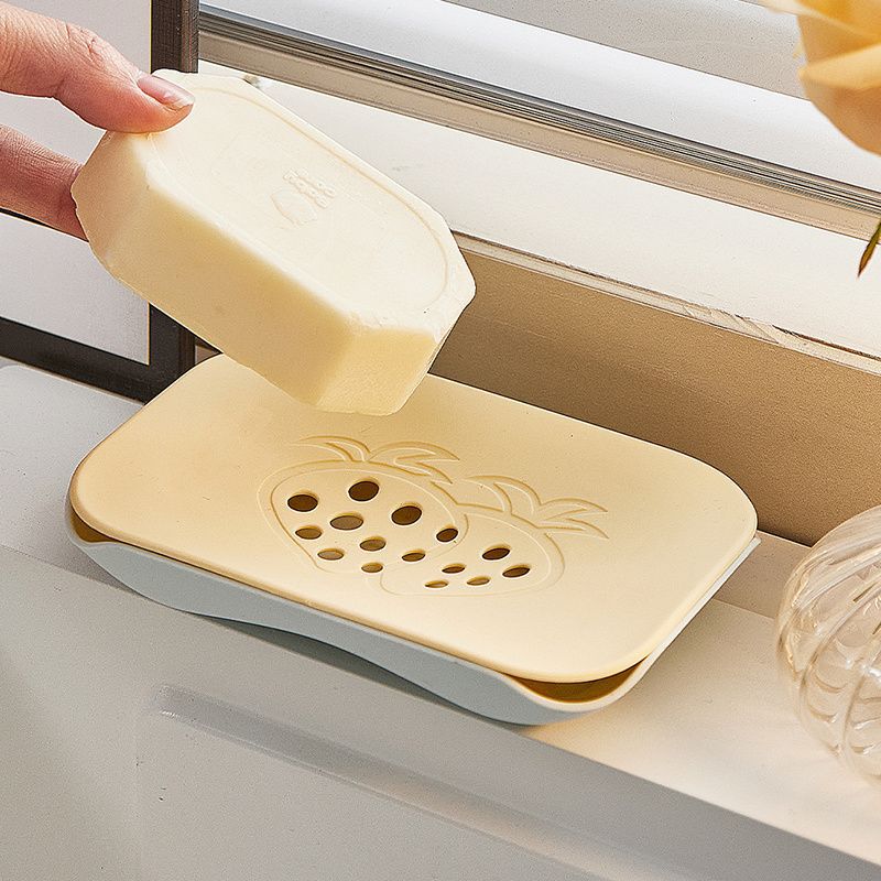 New high-appearation-level laundry soap box, soap storage rack, simple double-layer draining soap box, home bathroom Specification drawing