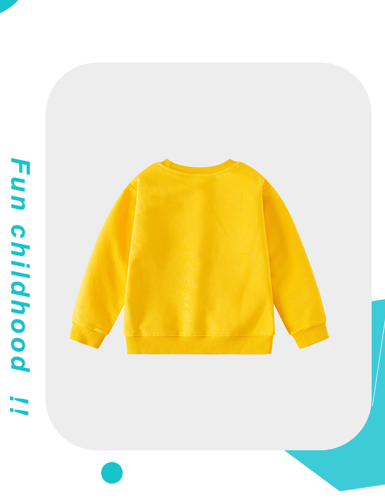 跨境男童卫衣夜光鲨鱼聚会图案欧美风格儿童圆领跨境秋装男童上衣详情6