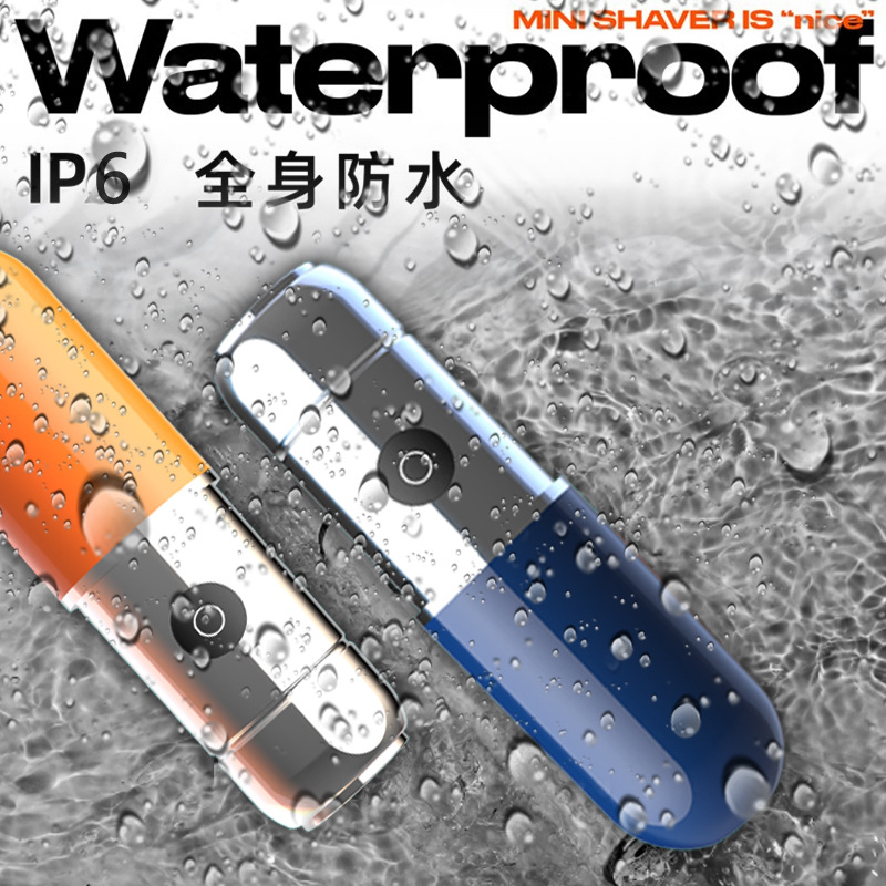 Cross-border electric mini shaver, new men's USB charging razor, portable car travel beard knife