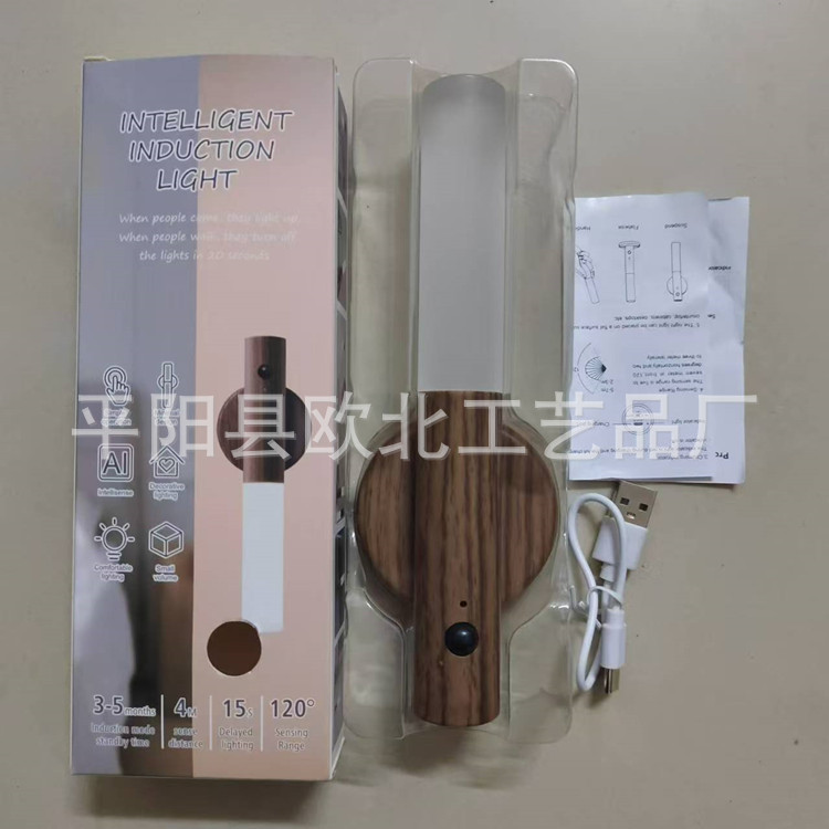Corridor Intelligent Human Body Sensor Light Led Charging Night Light Staircase Corridor With Human Body Sensor Crystal Light Wall Lamp details Picture