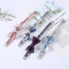 Pet collar JK checkered bow cat collar, high-end checkered adjustable cat necklace leash wholesale Specification image