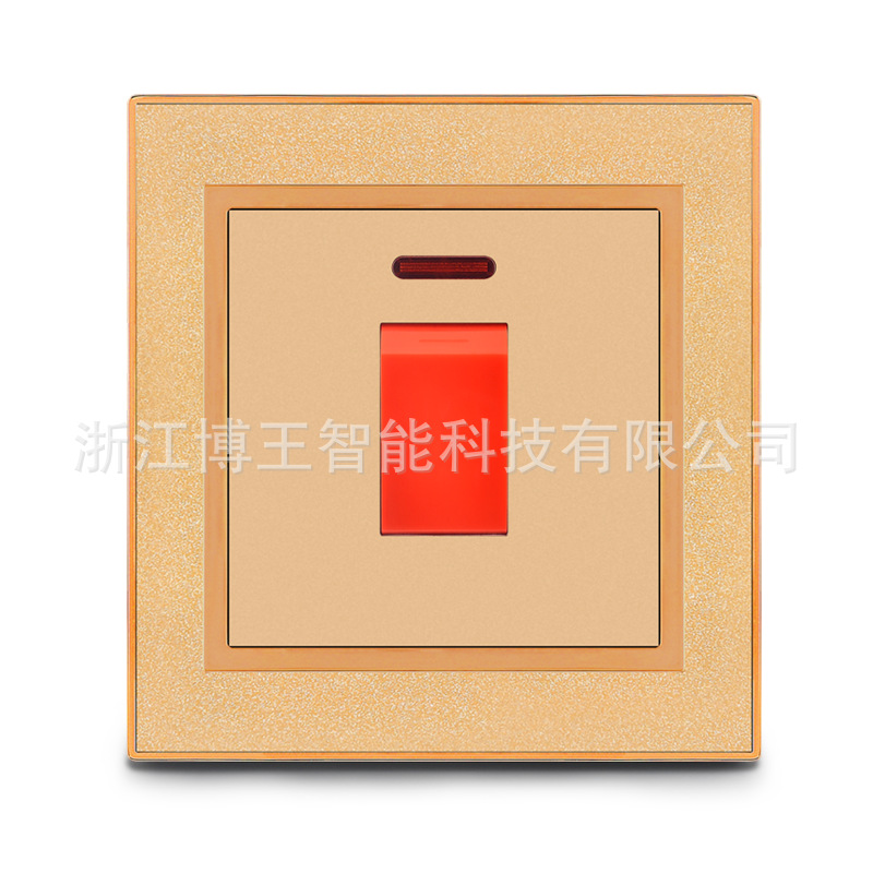 [Factory Direct Sales] Wall Switch A1 Series Acrylic Wood Grain 20A Water Heater Switch Southeast Asia Foreign Trade details Picture