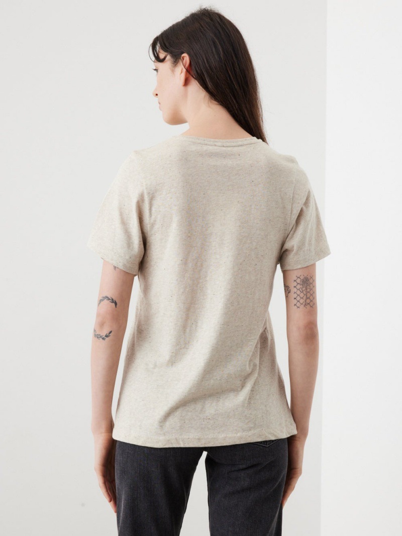 Longmei TOT short-sleeved T-shirt Women's 2025 Summer New Nordic style simple and casual basic T-shirt top pic 22