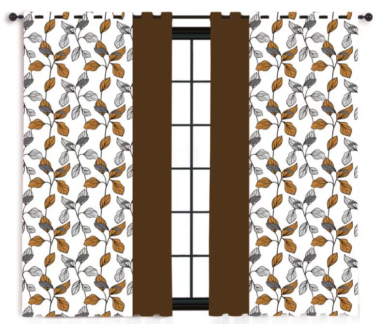 Manufacturers Spot Wholesale Patchwork Printing Blackout Curtains Bedroom Living Room Punch Curtain Finished Products Application Scenario