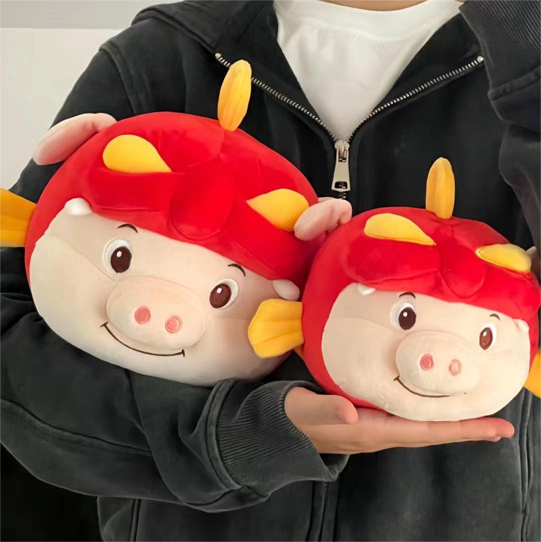 Genuine Pig Pig Man Plush Toy Small Pig Party Sleeping Pillow Headband Doll Children's Plush Toy
