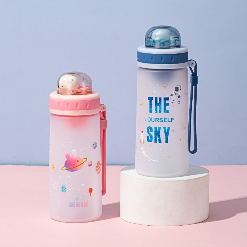 Eben Astronaut Space Cup Gradient Color High Appearance Level Large Capacity Universal Simple Portable Straight Drink Plastic Cup details Picture
