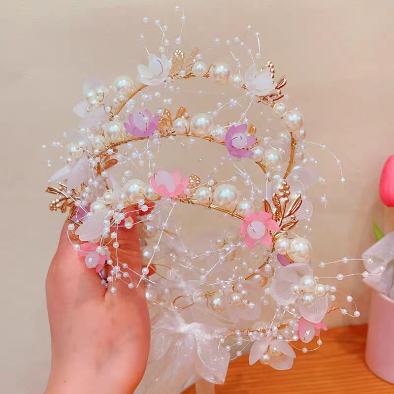 Headband Super Fairy Ring Float Headband Princess Non-Slip Hair Card Headband Specification drawing