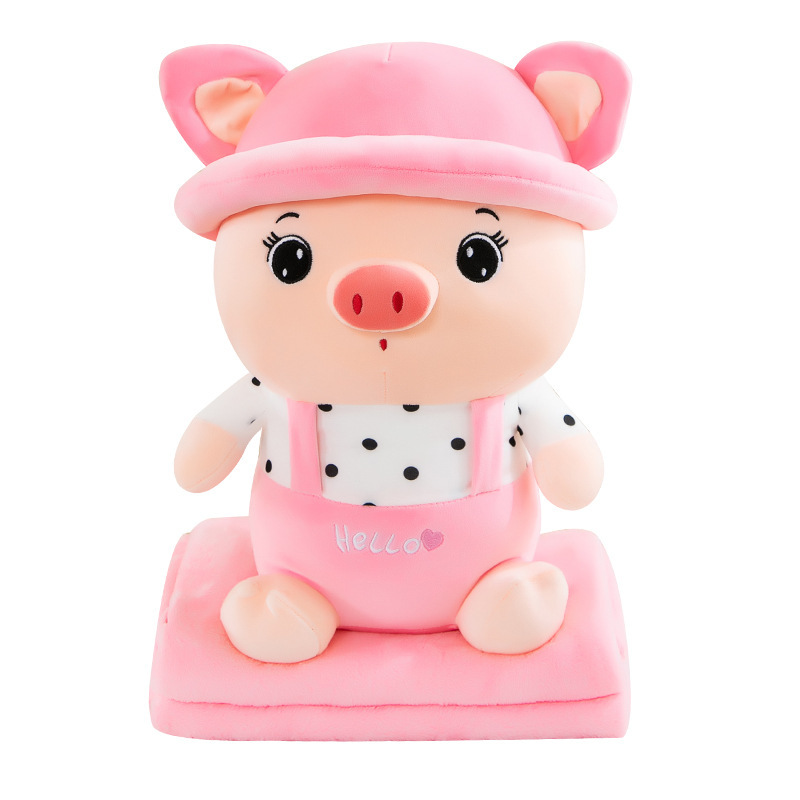 Cartoon Air Conditioning Blanket Plush Toy 2-In-1 Throw Pillow By Car Cushion Office Nap Machine Printed Logo Item Picture