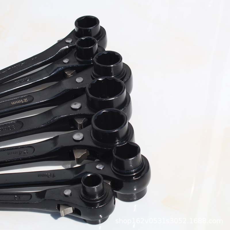 尖尾扳手棘轮扳手双头双口尖头尖尾尖柄快速手架子工套筒详情图3