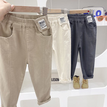 Boys' pants Children's pants 2023 autumn new cargo pants CuHK children's ankle pants autumn Korean version of casual pants