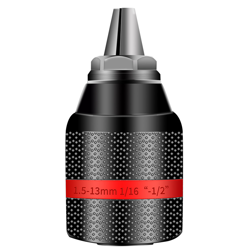 Ratchet Self-Locking Drill Chuck Self-Tightening Electric Rotary Lithium Drill Hand Tight Quick Hand Twist 10/13/16 Drill Item Picture