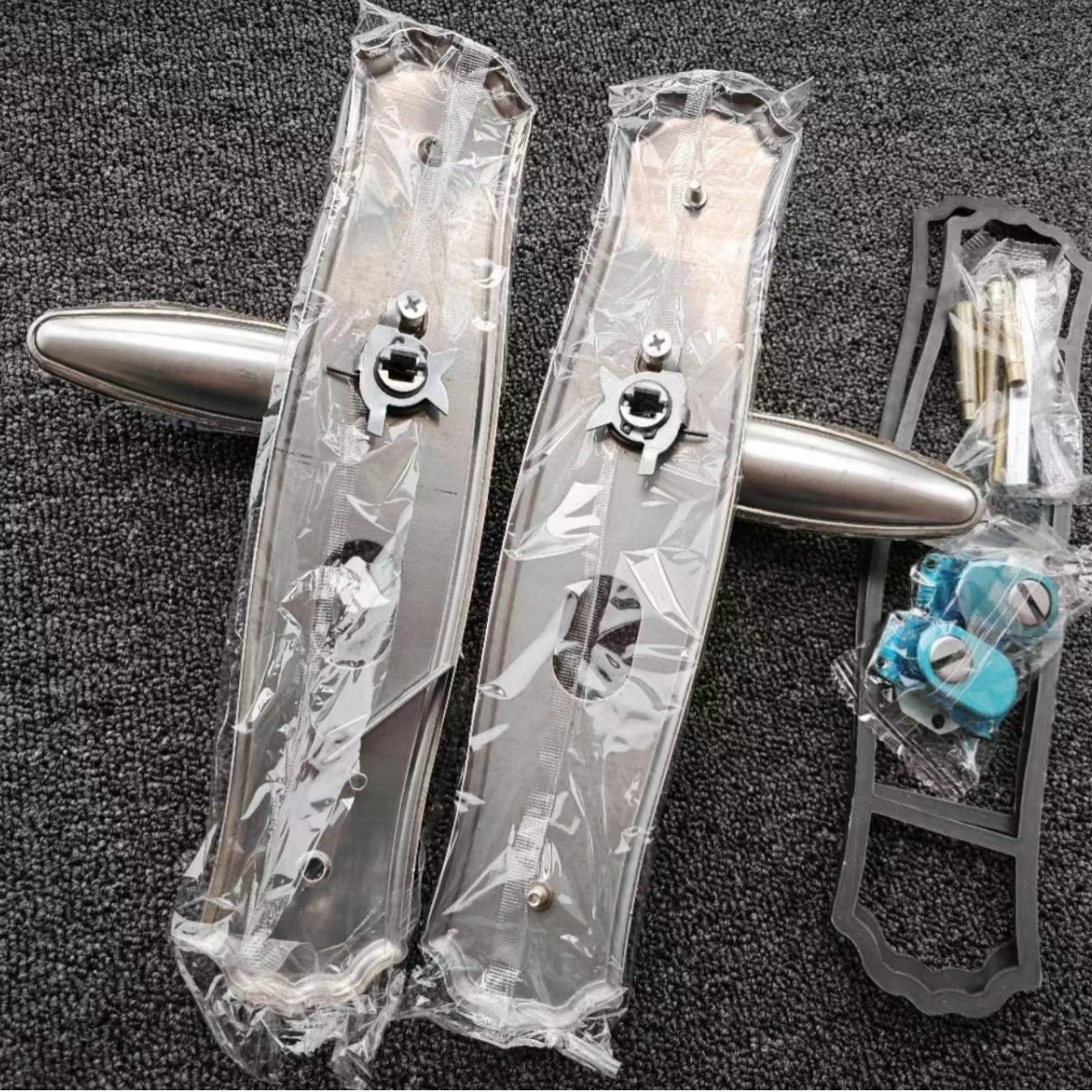 Stainless Steel Anti-Theft Door Lock Handle Lock Lock Handle Universal Aluminum Alloy Household details Picture