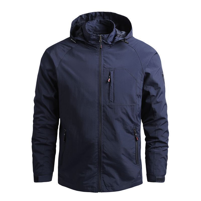 2021 Spring and Autumn Cross-border Men's Jacket, thin mountaineering and outdoor Windbreaker, casual sport windbreaker, hooded jacket for men Application Scenario