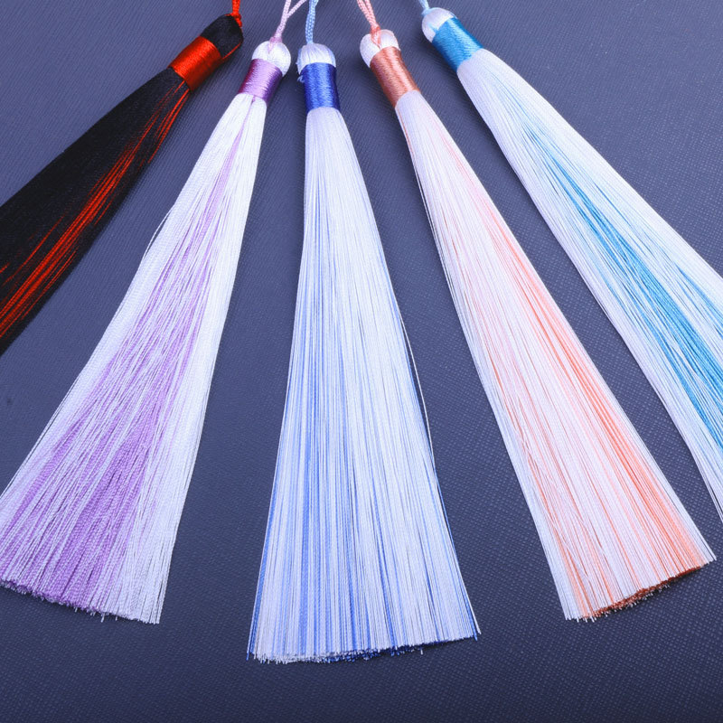 16CM双色夹心流苏古风汉服旗袍家居配饰香包书签乐器挂件穗子饰品