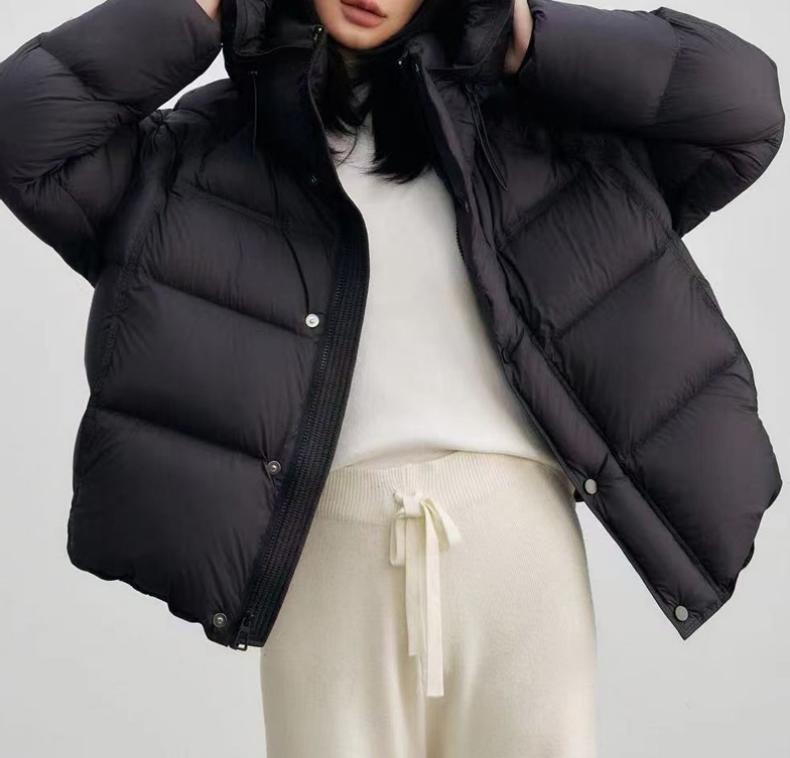 羽绒服女款冬季女装新款90鸭绒外套短款冬装女式高级感平湖详情3