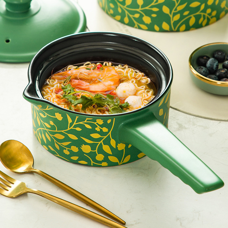 CNNB clay pot stew pot, household gas ceramic soup pot, small high-temperature resistant 煲仔饭 pot, stone pot for making soup, clay pot Specification image