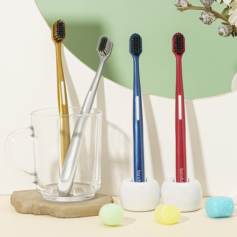 Toothbrush Soft Bristle Small Head High-Grade High-Grade Soft Bristle Brush Student Adult Couples Family Home Wholesale Specification drawing