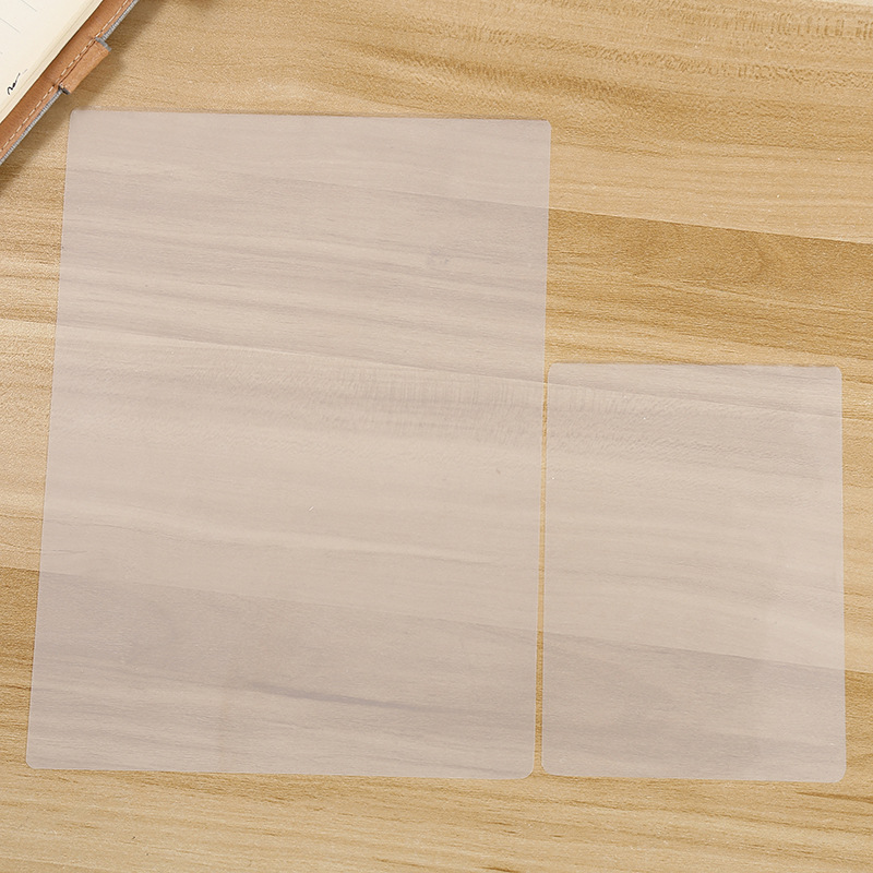 Wholesale A4 plastic film 6-inch, 7-inch, 8-inch full-length silk seal plastic film factory direct supply text and photo card protection film A4 plastic film details Picture