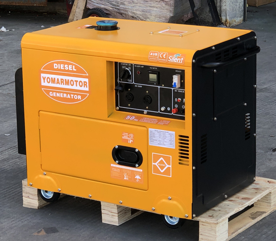 Ultra-quiet air cooled 10kw diesel 12/15kW generator set water free small portable mobile household double Specification drawing