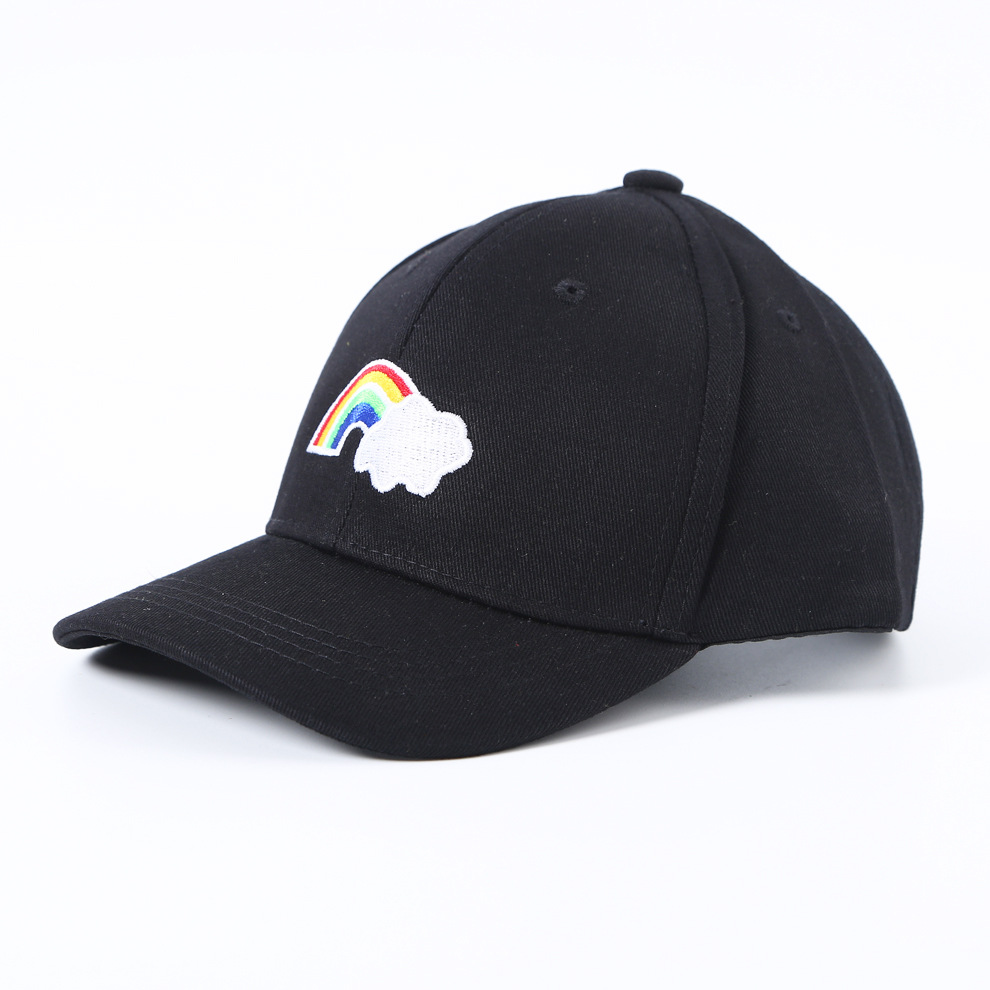 Wholesale Korean Version Of Fashion Sports Cotton Children's Dome Curved Hat Solid Color Sun Hat Breathable Outdoor Baseball Cap details Picture