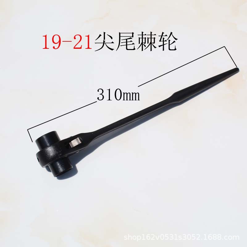 尖尾扳手棘轮扳手双头双口尖头尖尾尖柄快速手架子工套筒详情图5