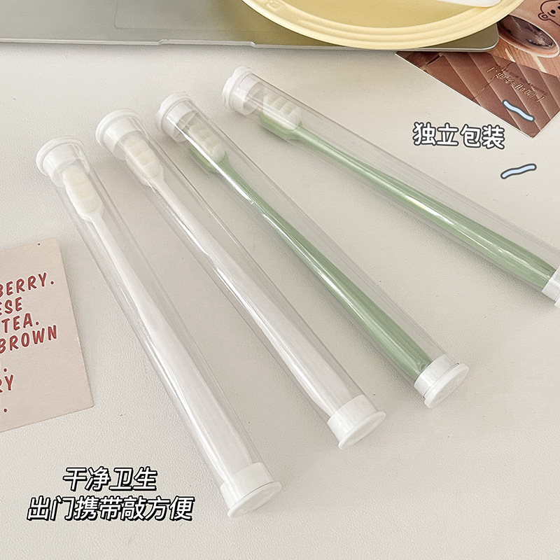 Japanese micro-nano 10,000-bristle toothbrush, ultra-fine soft bristles, postpartum confinement, adult home 10,000-bristle individual packaging toothbrush Specification image