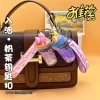 Acrylic oil-impregnated sand keychains, bag pendants, cute car key chains, hanging ornaments, wholesale of small trinkets for street vending Specification image