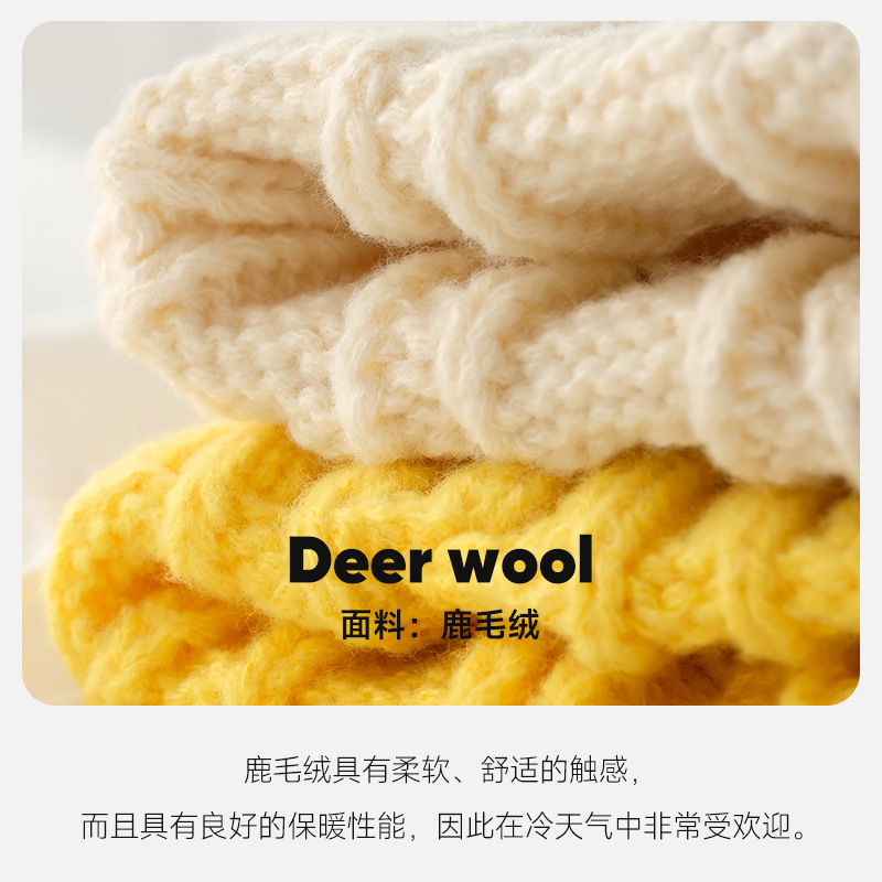 Solid Color Japanese Twist Woolen Hat Children Korean Version Autumn/Winter Student Warm Ear-Protective Knitted Hat Couple Hundred Cold Hat Application Scenario