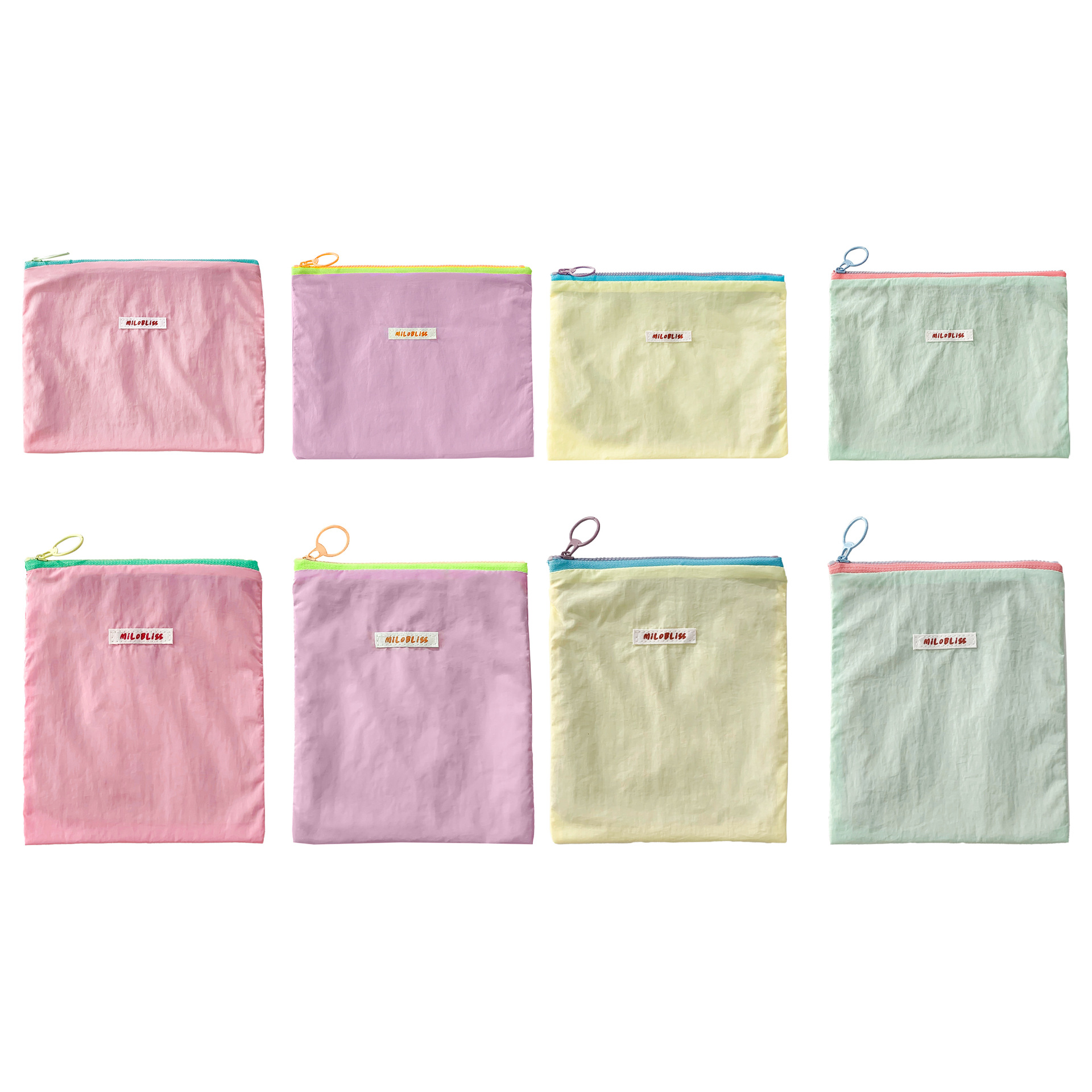 New Simple Macaron Color Cute Makeup Bag Large Capacity Coin Purse Jewelry Bag Women's Cosmetics Storage Bag Item Picture