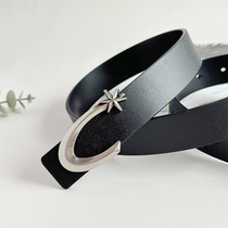 Stock new niche designer summer style style personality five-color metal decoration five-pointed star Y2K belt