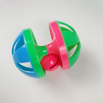 Plastic bell ball sound toy Rolling barbell bell ball Pet toy Cat dog toy ball Pet supplies