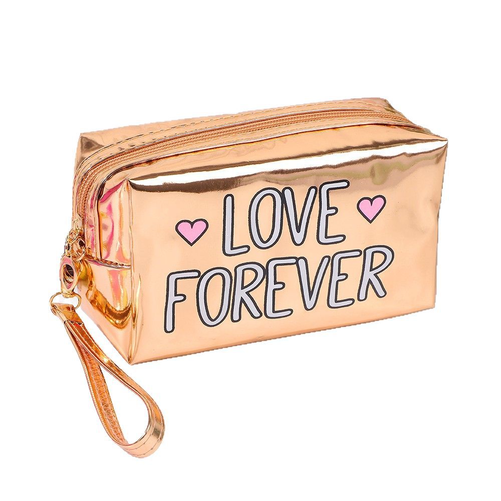 Wholesale of popular cross-border English makeup bags, creative ladies' lipstick and lip print toiletries, portable and fashionable makeup bags Item Picture